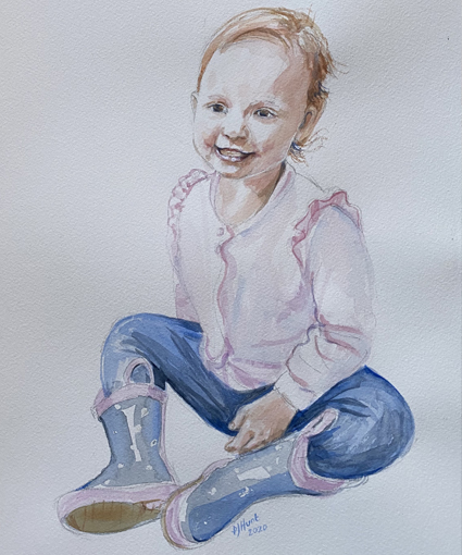 17-Patricia-Hunt-watercolour-girl-portrait
